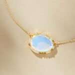 Fashion 18K Gold Plated Color Retaining Color Birthstones Pendant Necklace - Image 8