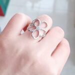 1pcs  Open Ring For Women Minimalist Niche Design Versatile Fashion Index Finger Ring - Image 5