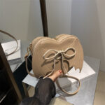 Heart Shape Bag Strap Design Bat Wings One Shoulder Crossbody Bag - Image 4