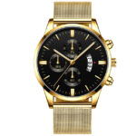 Mens Business Luxury Watches For Men Mesh Band Quartz Watch - Image 2