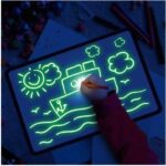 Educational Toy Drawing Pad 3D Magic 8 Light Effects Puzzle Board Sketchpad - Image 2
