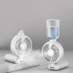 Digital Display Folding Spray Cooling Fan Handheld - Image 5