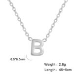 26 English Letter Steel Color Concentrate Polished Welding Cross Chain - Image 4