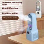 Household Mute Small Dormitory Refrigeration Spray Bladeless Fan - Image 2