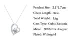 Simple Heart-shaped Zircon Necklace For Women - Image 6