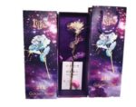 24K Luminous Color Gold Rose Flower Set - Image 6
