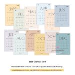 2026 Calendar Cards Calendar Fold - Image 4