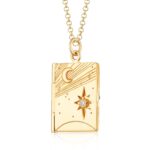 Retro Detachable Butterfly Shell Photo Frame Necklace - Image 10