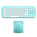 Wireless Keyboard And Mouse Set Girls Color Retro - Image 6