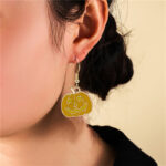 Halloween Earrings Cute Pumpkin Spooky Oil Drip Alloy Earrings Jewelry - Image 3
