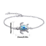 Hawaii Ocean Turtle Anklet Opal Anklet - Image 3