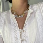 Imitation Pearl Coin Clavicle Chain Women's Retro Multi-cross Necklace - Image 2