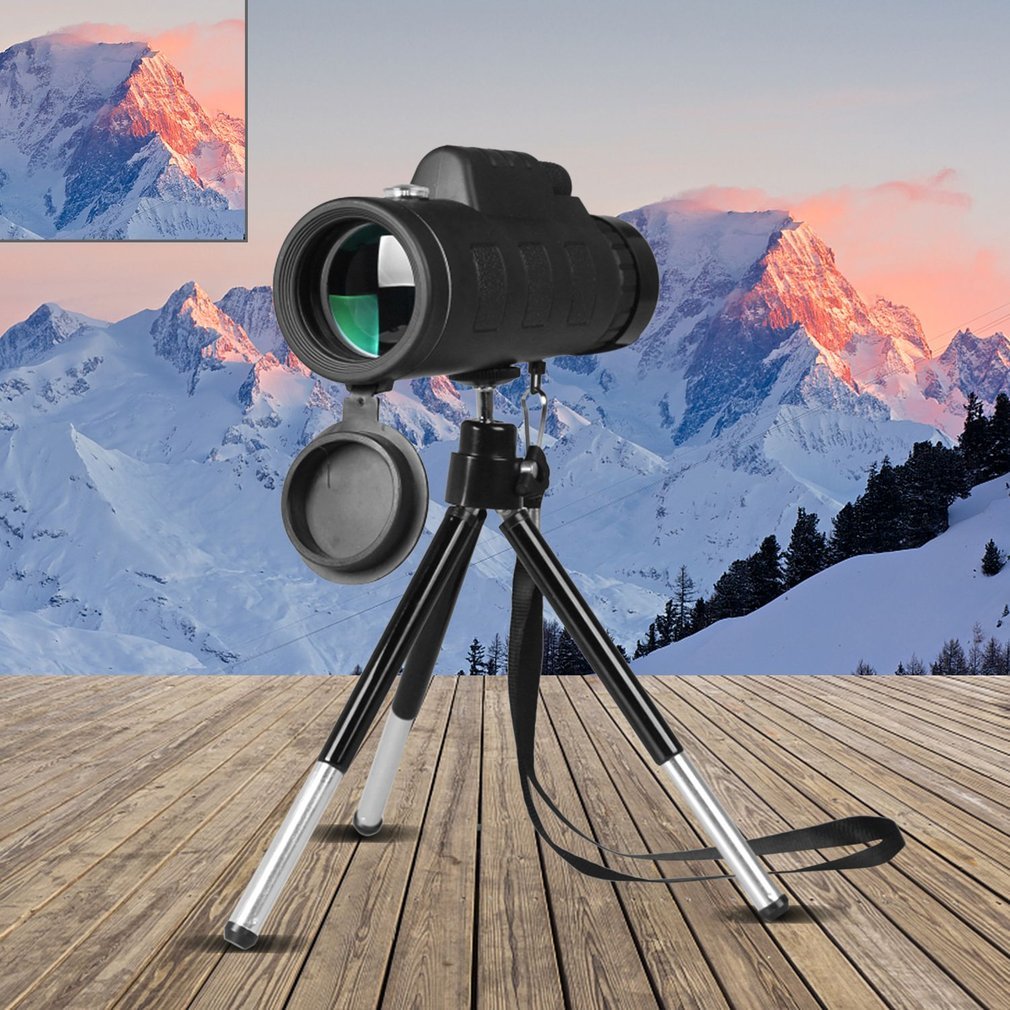 c03689ef-8fd9-4f20-a8bc-0f2d606159cc.jpg Compatible with Apple, Monocular Telescope Zoom Scope with Compass Phone Clip Tripod - Image 1