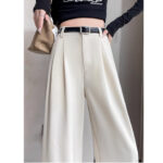 2025 SpringSummer High-End Flowy Suit Pants - Image 3