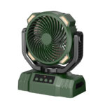 Shaking Head Outdoor Fan Portable Led Charging Light Solar Panel - Image 3