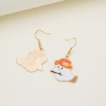 Halloween Earrings Cute Pumpkin Spooky Oil Drip Alloy Earrings Jewelry - Image 10