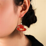 Halloween Earrings Cute Pumpkin Spooky Oil Drip Alloy Earrings Jewelry - Image 2