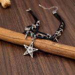 Y2k Rivets Skull Stars Pendants Necklaces Hot Girls Gothic Punk Niche Design Sweet Cool Trendy Fashion Jewelry Accessories - Image 4