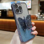 Hollow Butterfly Phone Case Gradient Transparent Plating Protective Cover - Image 8