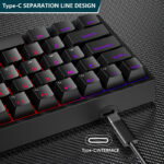 Plastic mechanical keyboard for games - Image 8