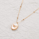 Retro Detachable Butterfly Shell Photo Frame Necklace - Image 4