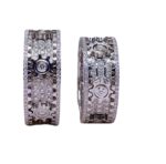 Ins European And American Titanium Steel Carving Inlaid Full Diamond Gear Ring - Image 6