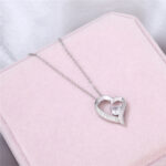 Simple Heart-shaped Zircon Necklace For Women - Image 9