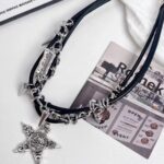 Y2k Rivets Skull Stars Pendants Necklaces Hot Girls Gothic Punk Niche Design Sweet Cool Trendy Fashion Jewelry Accessories - Image 6