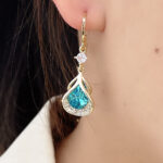 Micro Inlaid Zircon Exquisite Elegant Luxury Light Luxury High-end Earrings - Image 4