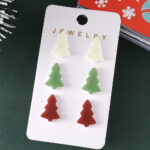Christmas Christmas Tree Acrylic Earrings Suit - Image 2
