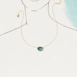 Fashion 18K Gold Plated Color Retaining Color Birthstones Pendant Necklace - Image 3