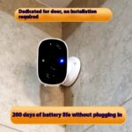 Battery Surveillance Camera Wireless Wifi Connection Mobile Phone Remote Plug-in Punch-free