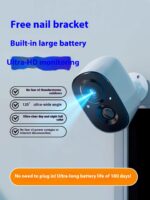 Battery Surveillance Camera Wireless Wifi Connection Mobile Phone Remote Plug-in Punch-free - Image 9