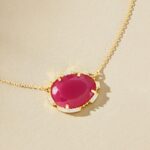 Fashion 18K Gold Plated Color Retaining Color Birthstones Pendant Necklace - Image 6