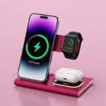 3 IN 1 15W Wireless Charging Charger Magnetic Desktop Night Light Iwatch Fast Charging Stand Gift Customization - Image 7