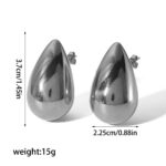 18K Gold Stainless Steel Dropper Earrings Eardrops - Image 8