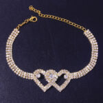 Personalized Double Heart Bracelet Anklet - Image 4