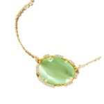 Fashion 18K Gold Plated Color Retaining Color Birthstones Pendant Necklace - Image 5