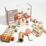 Baby Rattle Early Education Wooden Toys - Image 7