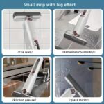 New Portable Self-NSqueeze Mini Mop, Lazy Hand Wash-Free Strong Absorbent Mop Multifunction Portable Squeeze Cleaning Mop Desk Window Glass Cleaner Kitchen Car Sponge Cleaning Mop Home Cleaning Tools - Image 6