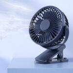 Rechargeable Mini Quiet Clip Fan - Image 4