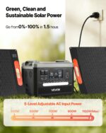 Portable Power Station, 2400W Portable Solar Generator With 2PCS * 200W Foldable Solar Panels, 2160Wh Expandable LiFePO4 Battery Backup With 10 Output Ports For Home Backup Outdoor Camping RV - Image 3