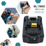 18V Lithium Battery For Power Tools With Power Display 6Ah - Image 5