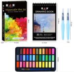 40 Pieces Solid Watercolor Painting Set 36 Colors Paints - Image 3
