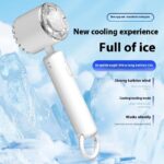 Portable Ice Compress Small Handheld Fan USB Rechargeable Cooling Fan - Image 2