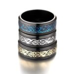 Dragon Pattern Rings Men Stainless Steel Ring Jewelry - Image 3