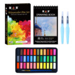 40 Pieces Solid Watercolor Painting Set 36 Colors Paints - Image 2
