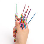 Handmade Colorful Pottery Clay Handle Crochet Hooks 12 - Image 3