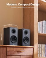 Passive Bookshelf Home Speakers Pair Of Stereo Audio Speakers Cone 65Hz-20KHz - Image 5