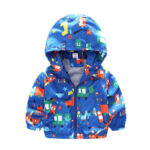 Boys And Children's Jackets Airplane Printed Baby Windbreaker Jackets - Image 3